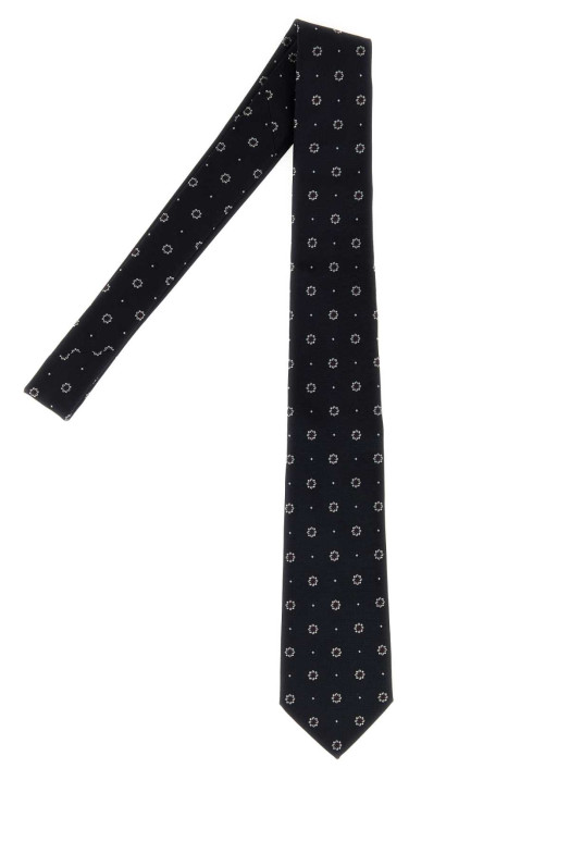 Embroidered jacquard tie SAINT LAURENT (A0013X3Y009)