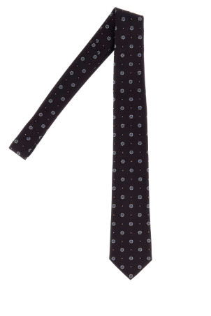 Embroidered jacquard tie SAINT LAURENT (A0013X3Y009)