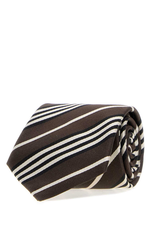 Embroidered silk tie SAINT LAURENT (A0014Q3Y002)