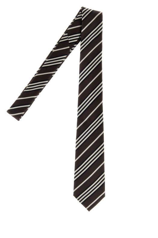 Embroidered silk tie SAINT LAURENT (A0014Q3Y002)