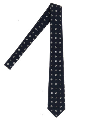 Embroidered jacquard tie SAINT LAURENT (A001523Y009)