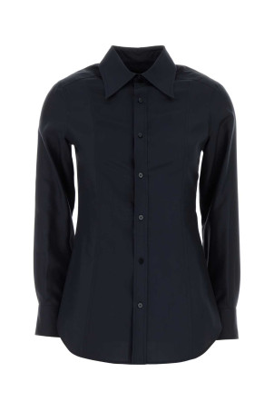 Midnight blue satin shirt GUCCI (A007YMZAVRW)