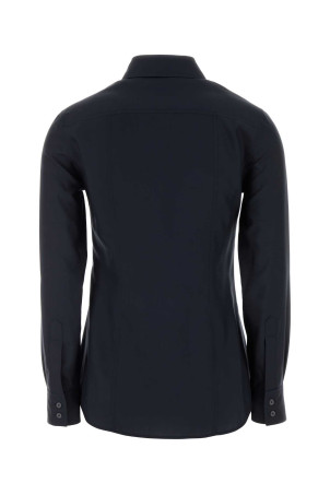 Midnight blue satin shirt GUCCI (A007YMZAVRW)
