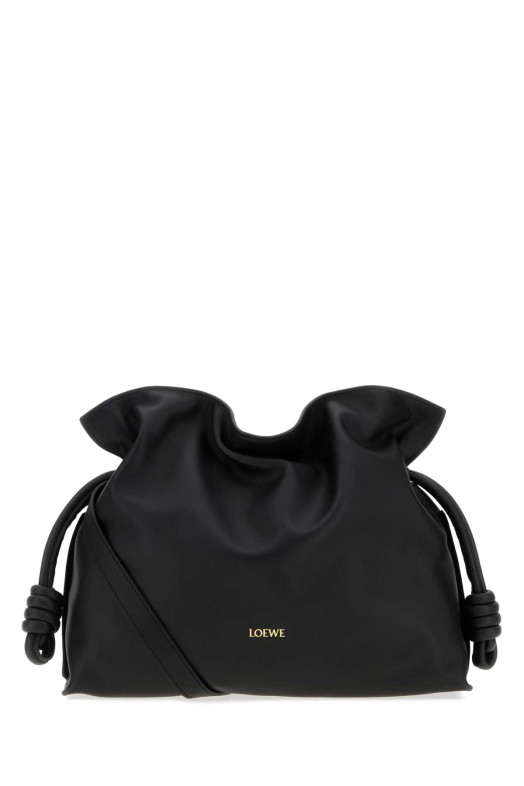 Black nappa leather medium Flamenco clutch Black LOEWE (A411FC1XD4)