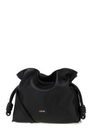 Black nappa leather medium Flamenco clutch Black LOEWE (A411FC1XD4)