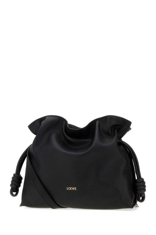 Black nappa leather medium Flamenco clutch Black LOEWE (A411FC1XD4)