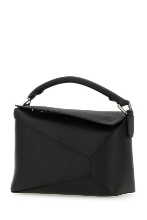 Black leather small Puzzle handbag Black LOEWE (A510P60X41)