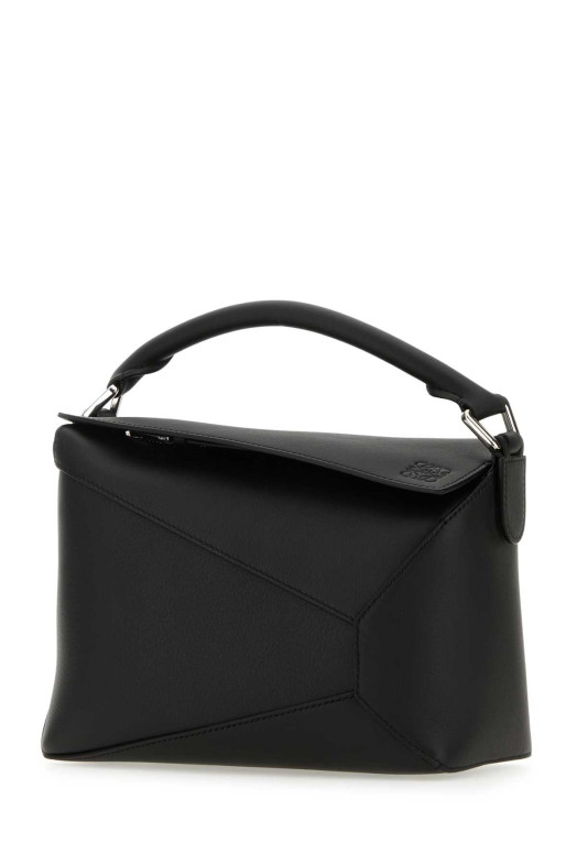 Black leather small Puzzle handbag Black LOEWE (A510P60X41)