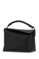 Black leather small Puzzle handbag Black LOEWE (A510P60X41)