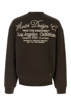Brown cotton sweatshirt Yellow AMIRI (AM426JR010)