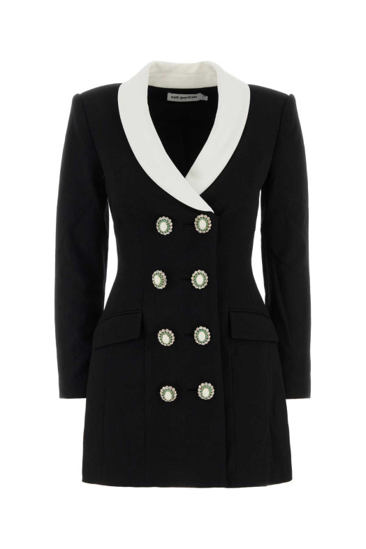 BLACK TAILORED BLAZER MINI DRESS Black SELF PORTRAIT (AW26054SB)