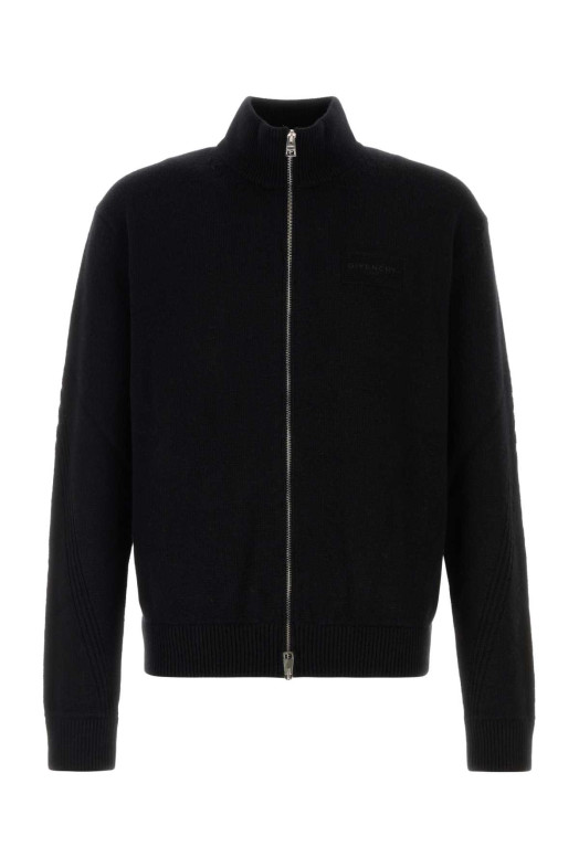 Black wool blend cardigan GIVENCHY (BMK01H4YRM)