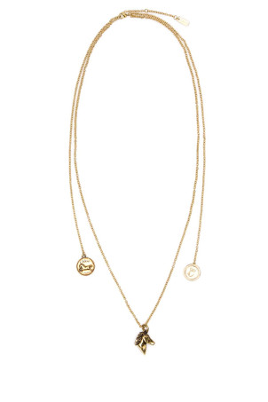 Gold metal ChloÃ© Charms necklace CHLOE (CHC25SFO06CB7)
