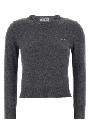 Dark grey wool sweater MIU MIU (MML08KSOOO6600)