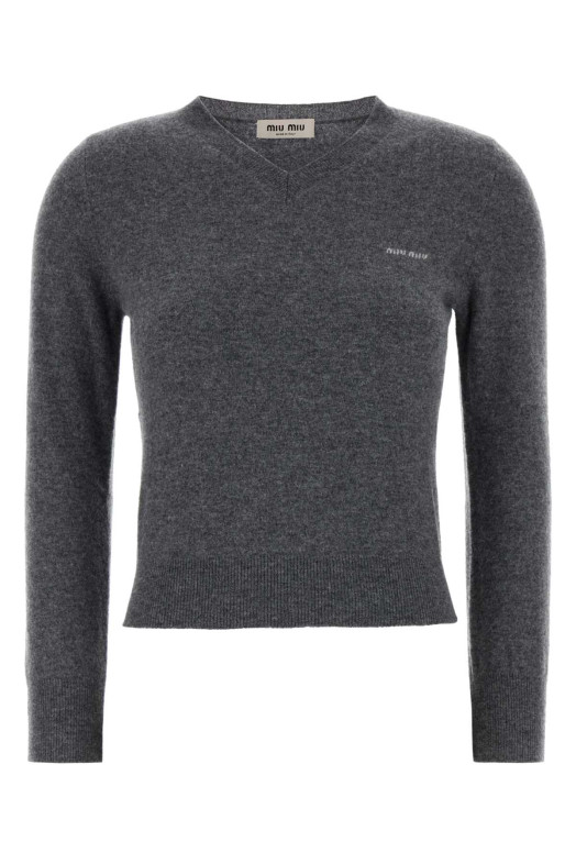 Dark grey wool sweater MIU MIU (MML08KSOOO6600)