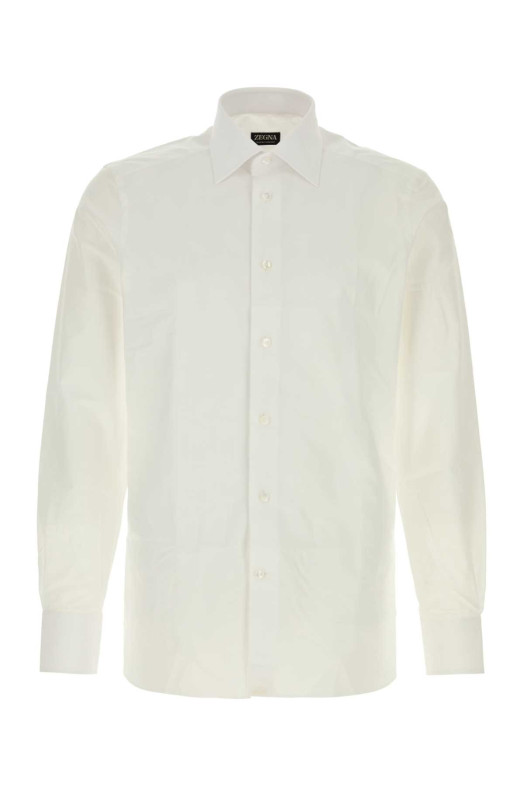 White poplin shirt ZEGNA (R301063A39MS0PA)