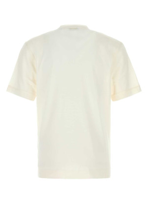 White cotton and silk t-shirt ZEGNA (RUH386A3H718)