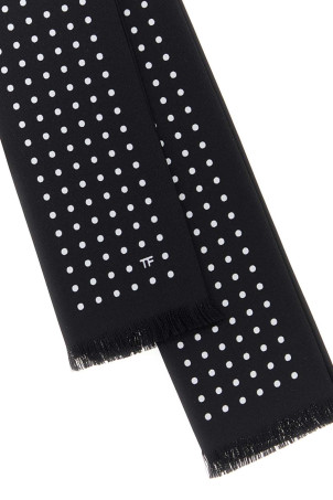 4 FOLDED PRINTED DOTS SCARF 165X24 TOM FORD (SSE039S0399)