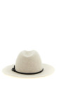 'Fedora' hat with wide brim and cord Beige