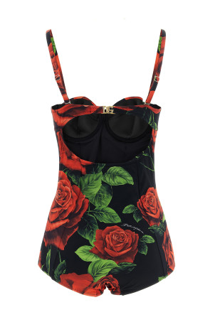 One-piece swimsuit with balcony Multicolor
