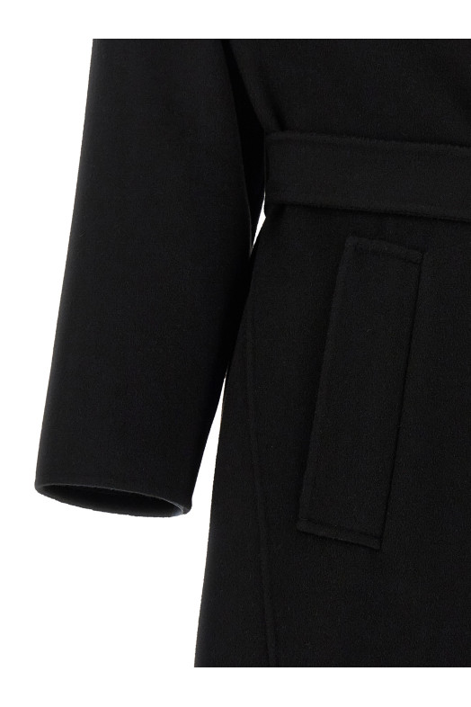 'Operoso' dressing gown coat Black