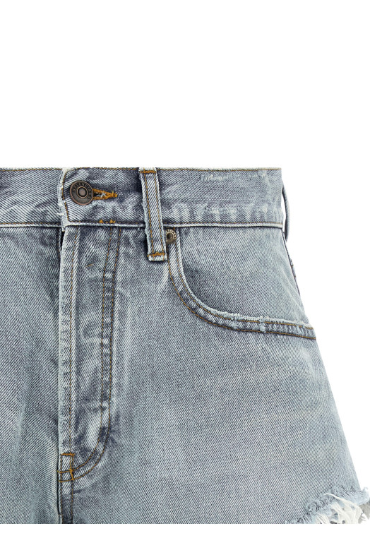 Denim shorts BLUE