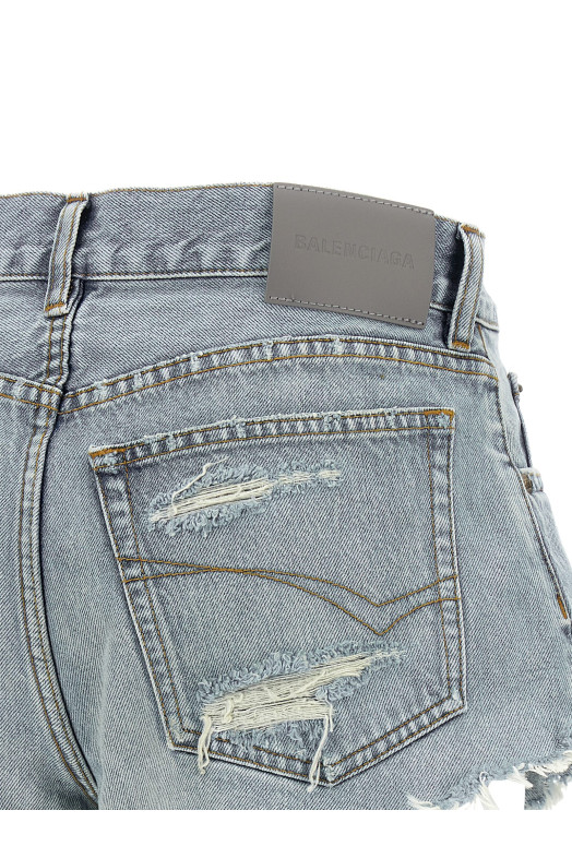 Denim shorts BLUE