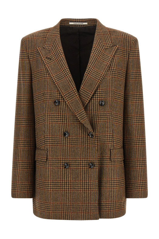 'Jasmine' double-breasted blazer Brown
