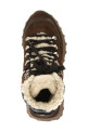 Lace-up ankle boots with hooks Brown