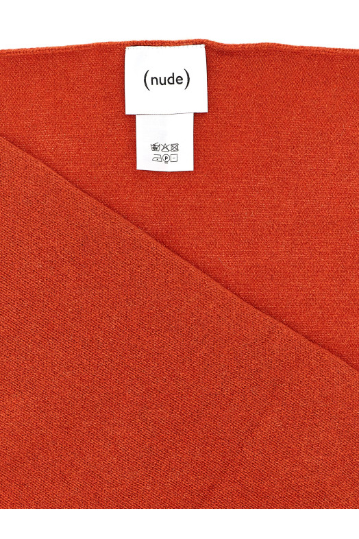 Knitted scarf orange