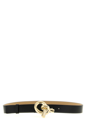 Knot buckle belt Black