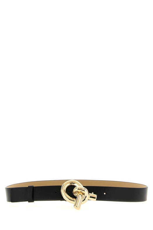 Knot buckle belt Black