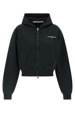 'Zip-Up Hoodie' sweatshirt Black