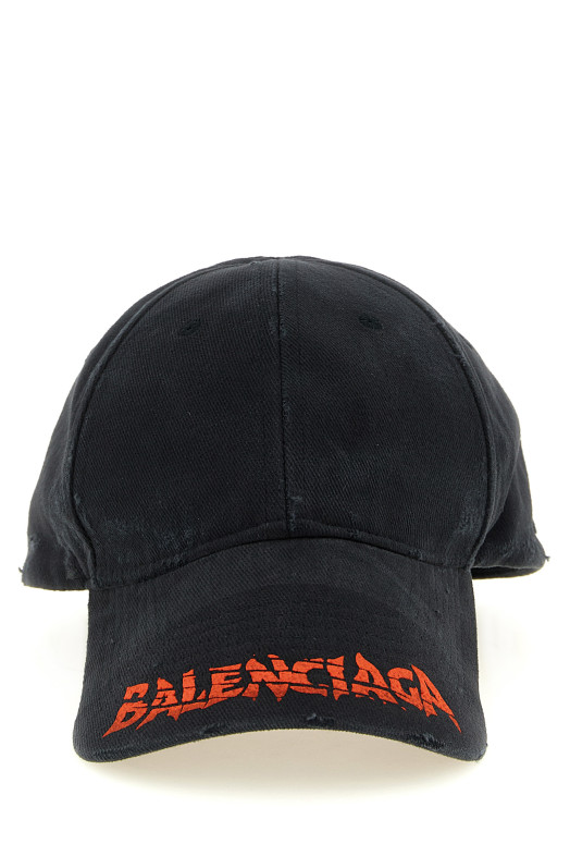 Cap with embroidered logo Black