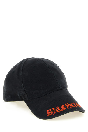 Cap with embroidered logo Black