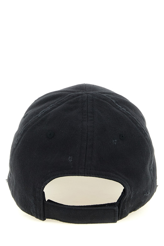 Cap with embroidered logo Black