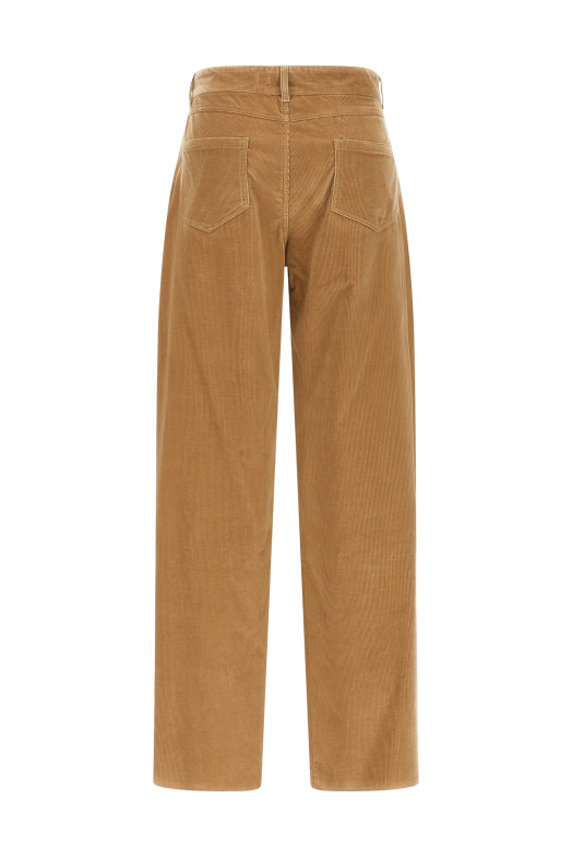 'Fragola' velvet pants Beige