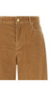 'Fragola' velvet pants Beige