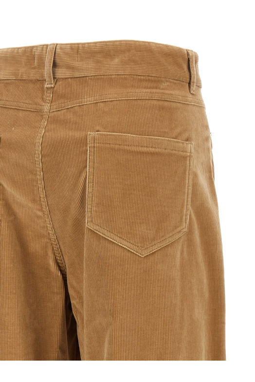 'Fragola' velvet pants Beige