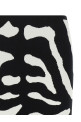 Zebra intarsia skirt Black-grey