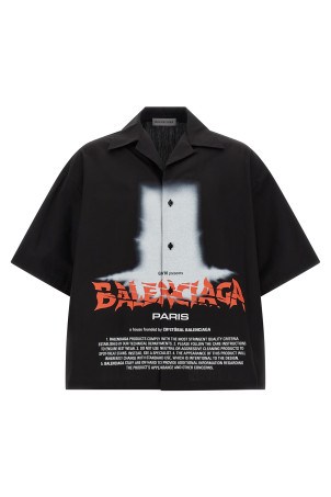 'The Door' bowling shirt Black