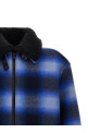 Flannel bomber jacket Blue