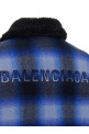 Flannel bomber jacket Blue