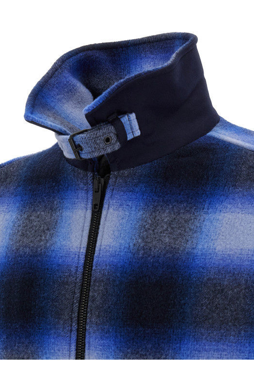 Flannel bomber jacket Blue
