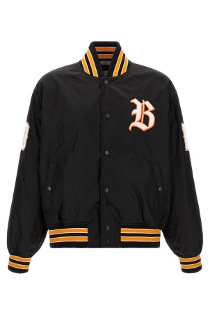 'Varsity' bomber jacket Black