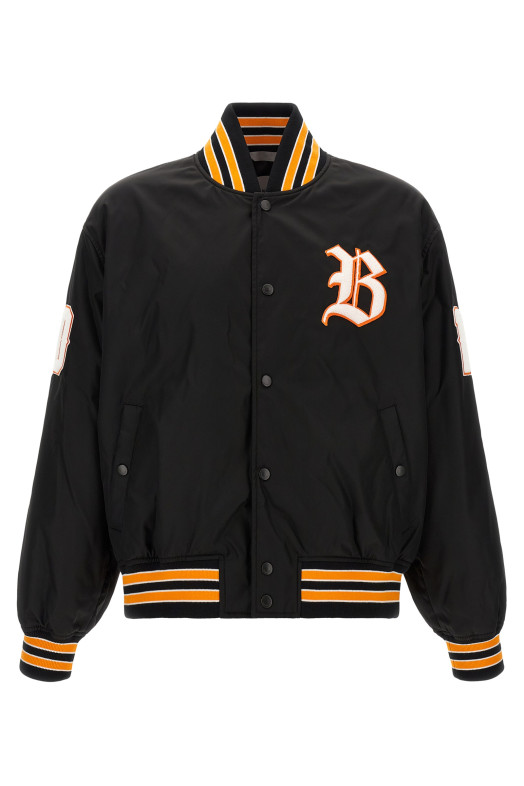 'Varsity' bomber jacket Black
