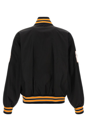 'Varsity' bomber jacket Black
