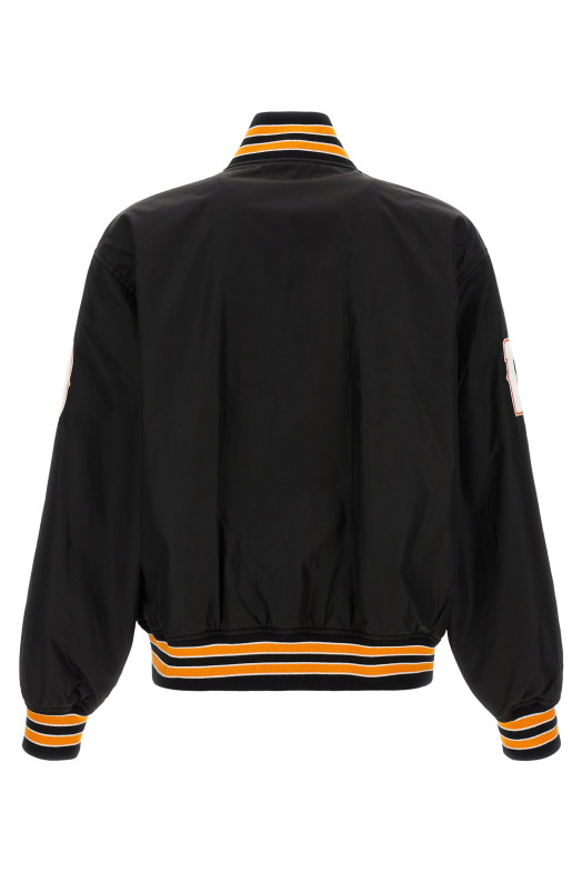 'Varsity' bomber jacket Black
