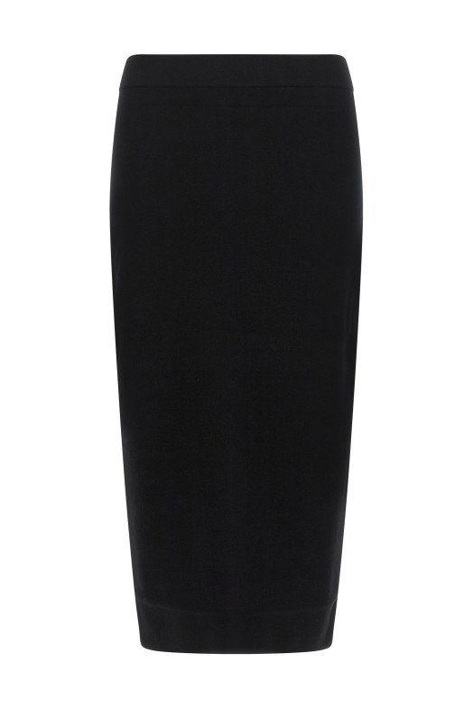 'Gamma' knit sheath skirt Black