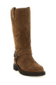 Monile suede boots Brown